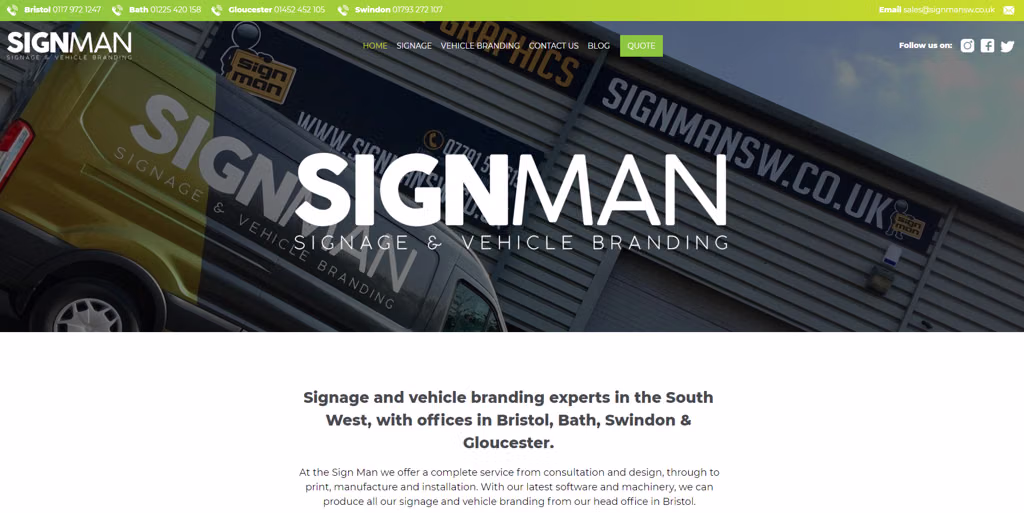The Sign Man (South West) Limited logo