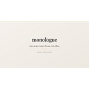 Monologue logo