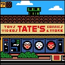 TATE'S Comics + Toys + More logo