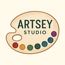 Artsey Art Studio logo