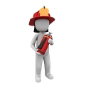 LA HFSI (Healthcare Fire Safety Instructors) logo