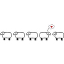 The Sated Sheep logo