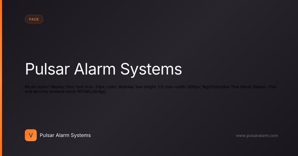 Pulsar Alarm Systems logo