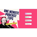One Minute Podcast Tips logo