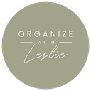 Organize with Leslie logo