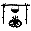 Campfires and Cast Iron logo