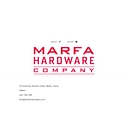 Marfa Hardware logo