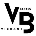 Vibrant badass logo